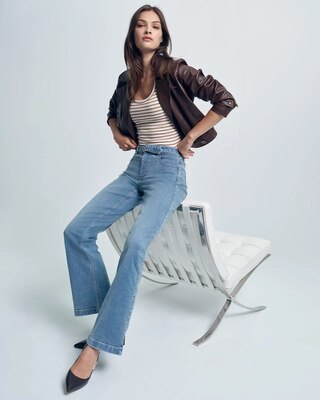 High-Rise Belted Trouser Ease Jean