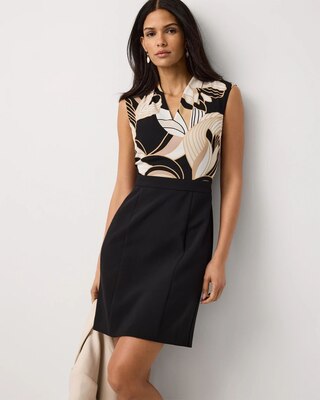 V-neck Sheath Dress click to view larger image.