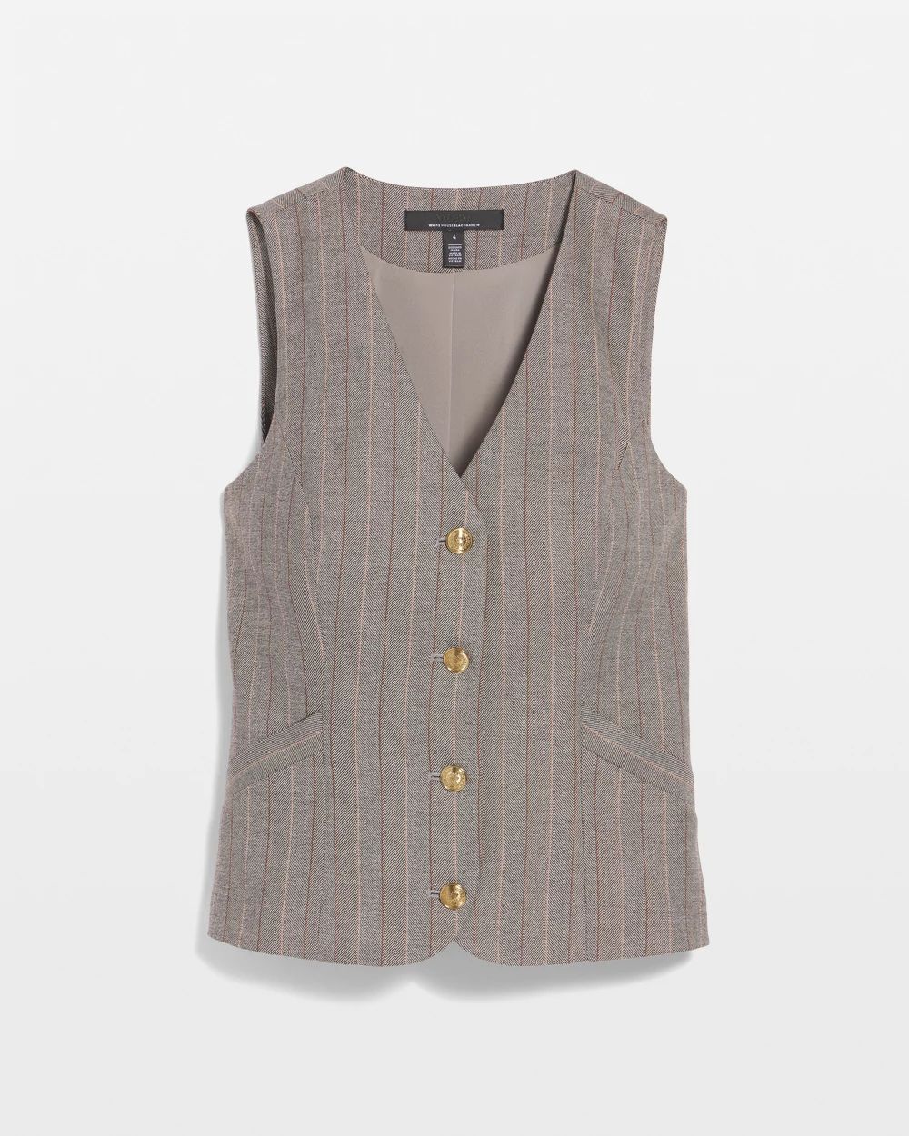 Petite Plaid Vest