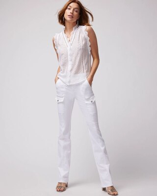 Silk Embroidered Cotton Voile Shell