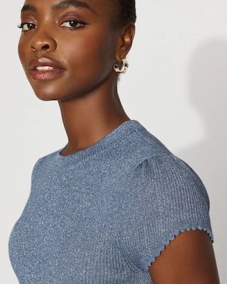 Scalloped Shimmer Sweater click to view larger image.