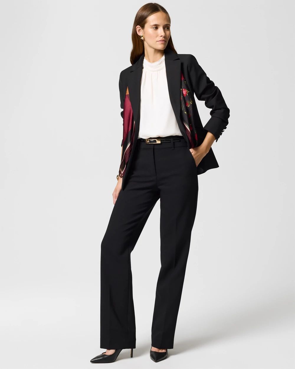 Luxe Stretch High Rise Riley Trouser click to view larger image.