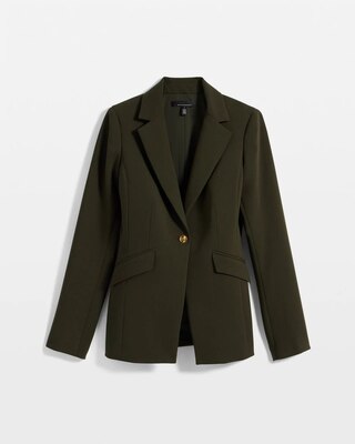 WHBM® Luxe Stretch One-Button Blazer click to view larger image.