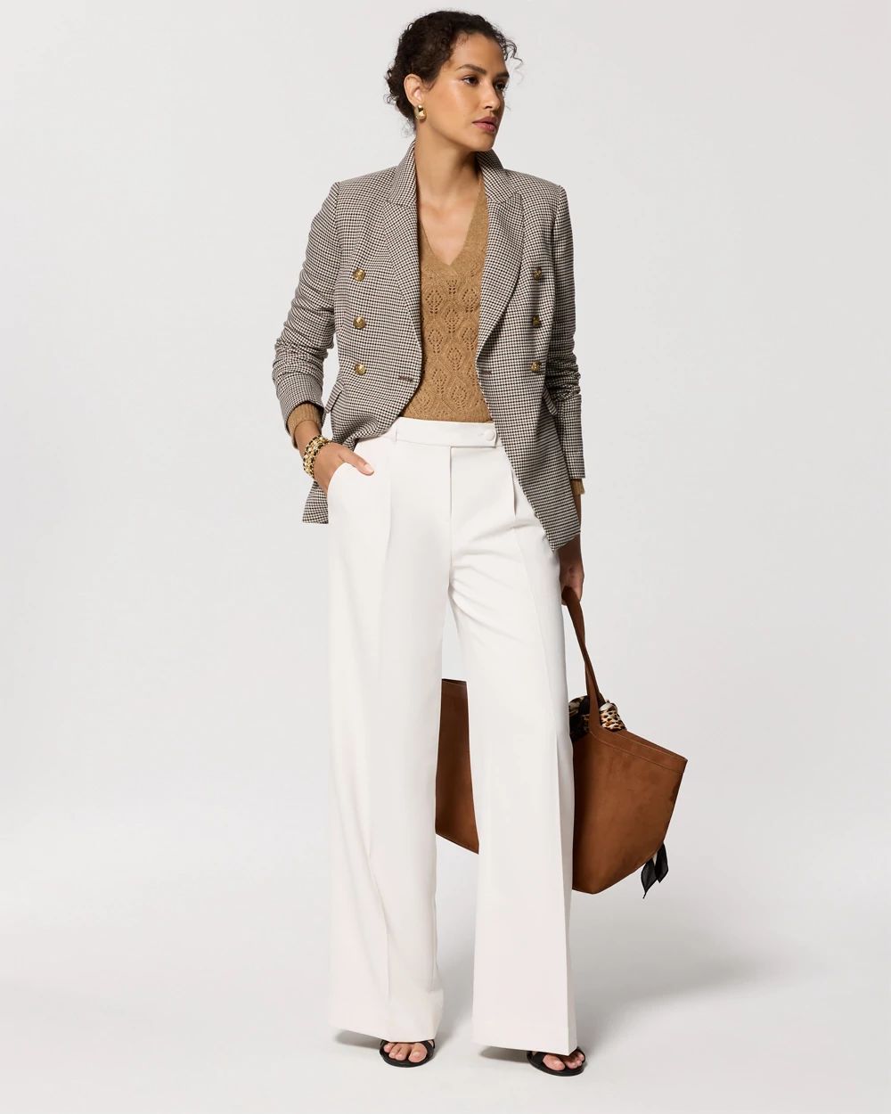 Crepe Wide Leg Pant click to view larger image.