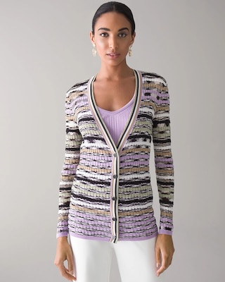 Multi-Stripe Cardigan click to view larger image.