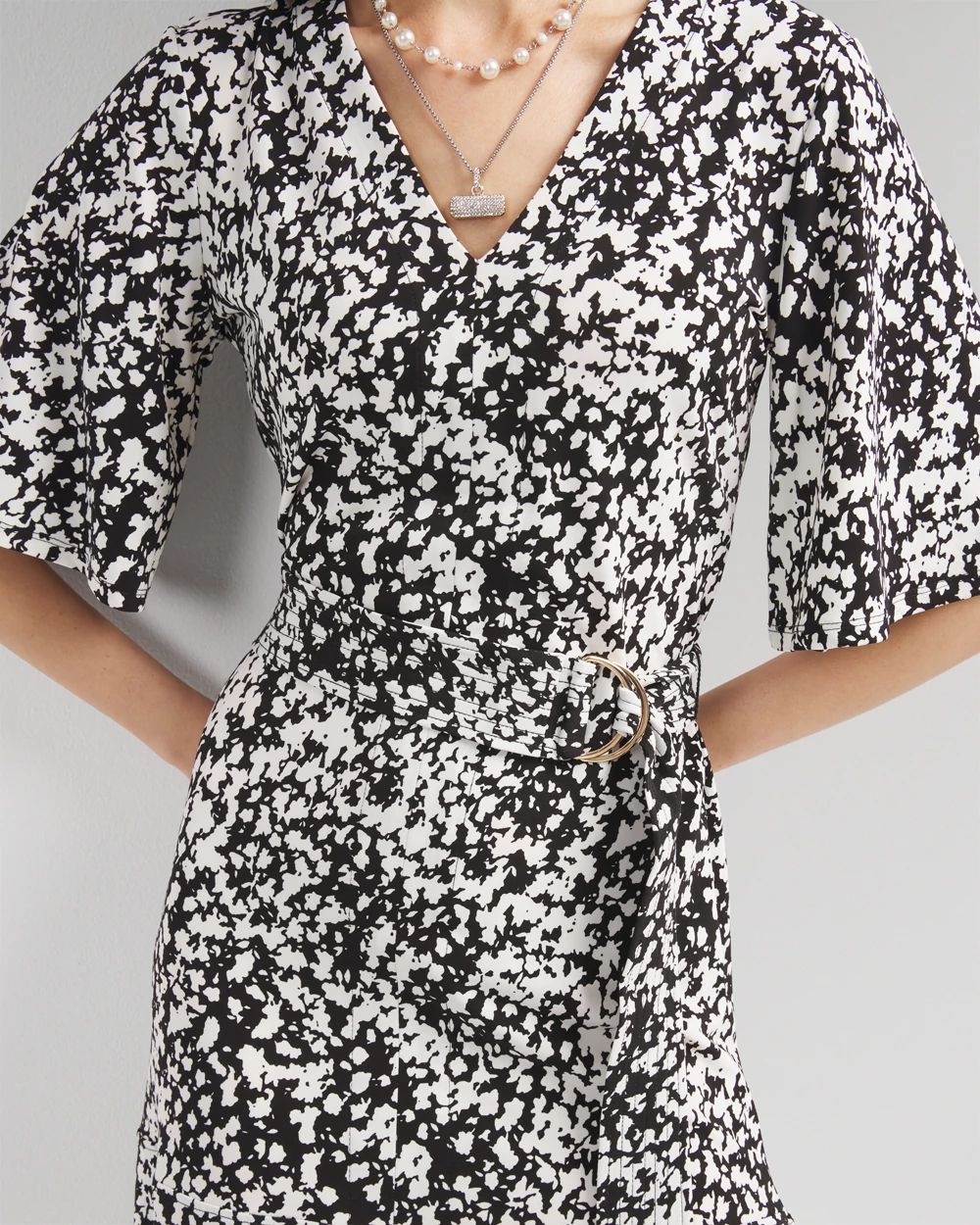Matte Jersey Belted Kimono Dress