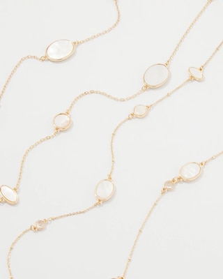 Mother of Pearl Convertible Necklace click to view larger image.