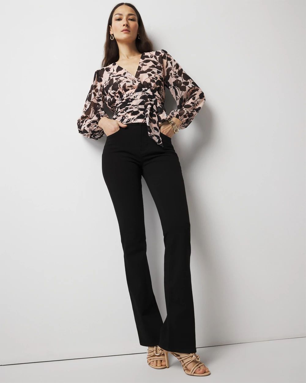 Petite Extra High-Rise Skinny Flare Jeans