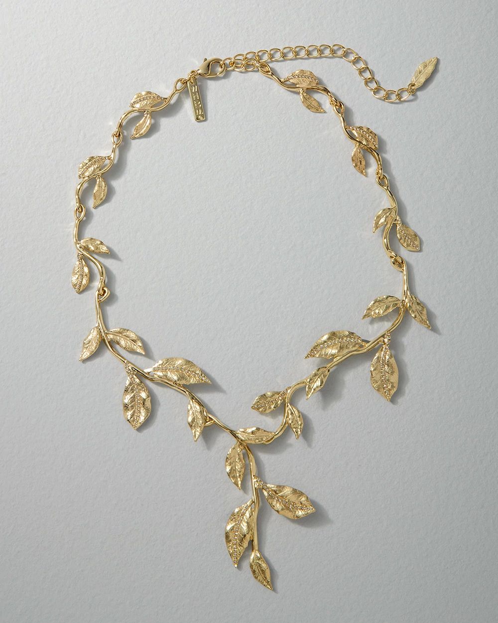 Goldstone OTT Leaf Statement Necklace