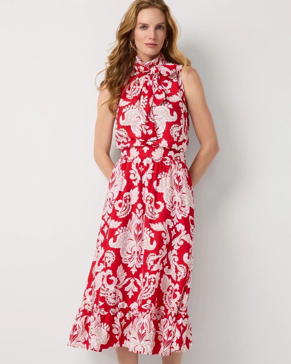 Petite Tiered Midi Skirt