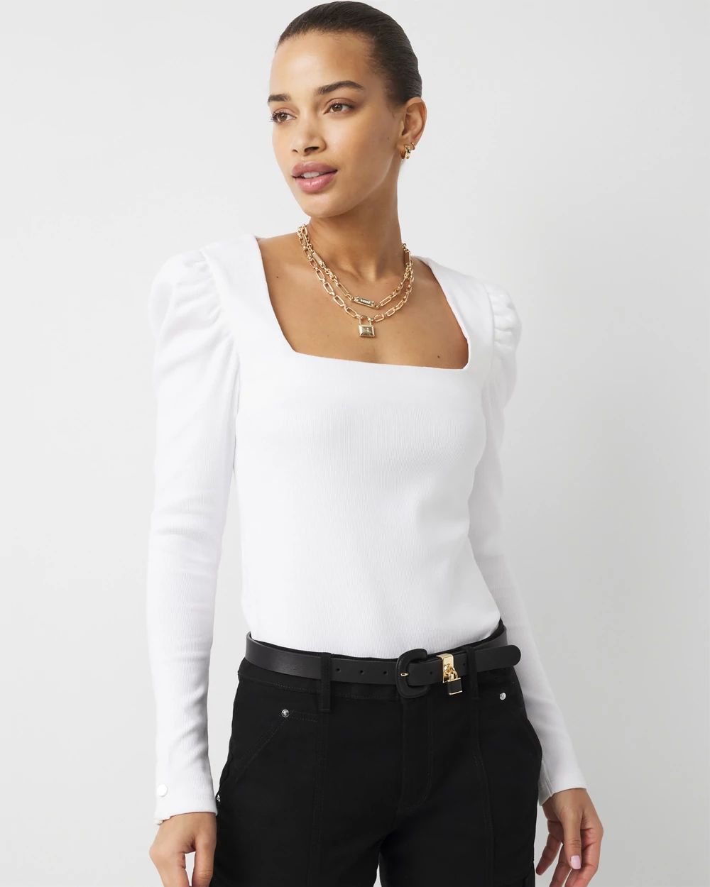 WHBM FORME™ Puff Sleeve Top