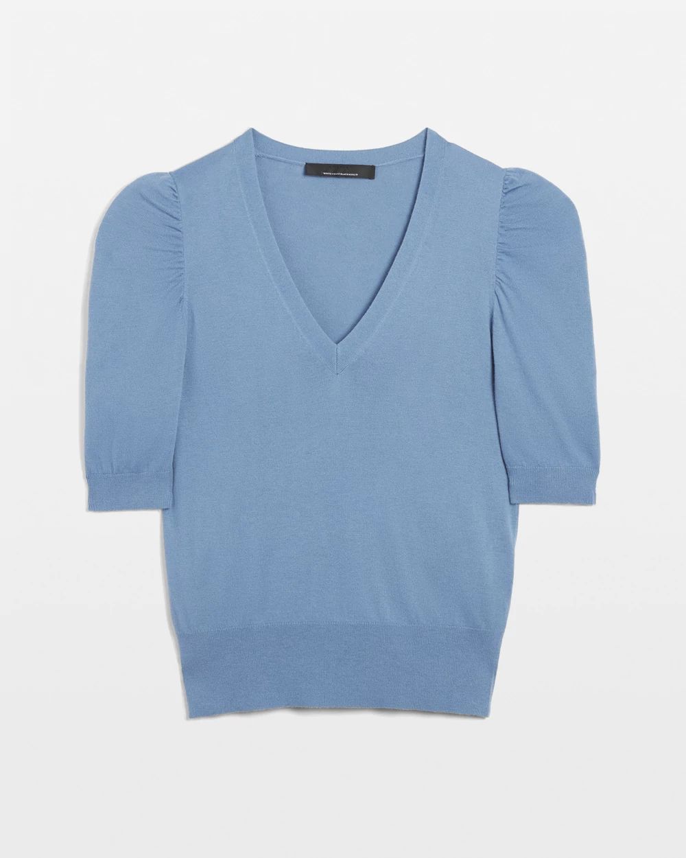 Cashmere Blend Puff Sleeve Sweater
