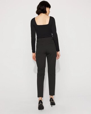 Elle Slim Ankle Pant with Button Tab Waist click to view larger image.