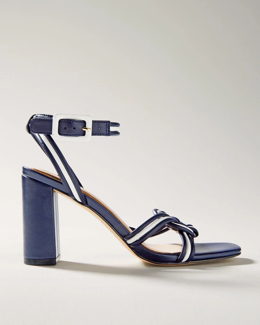Navy White High Heel Sandal White House Black Market
