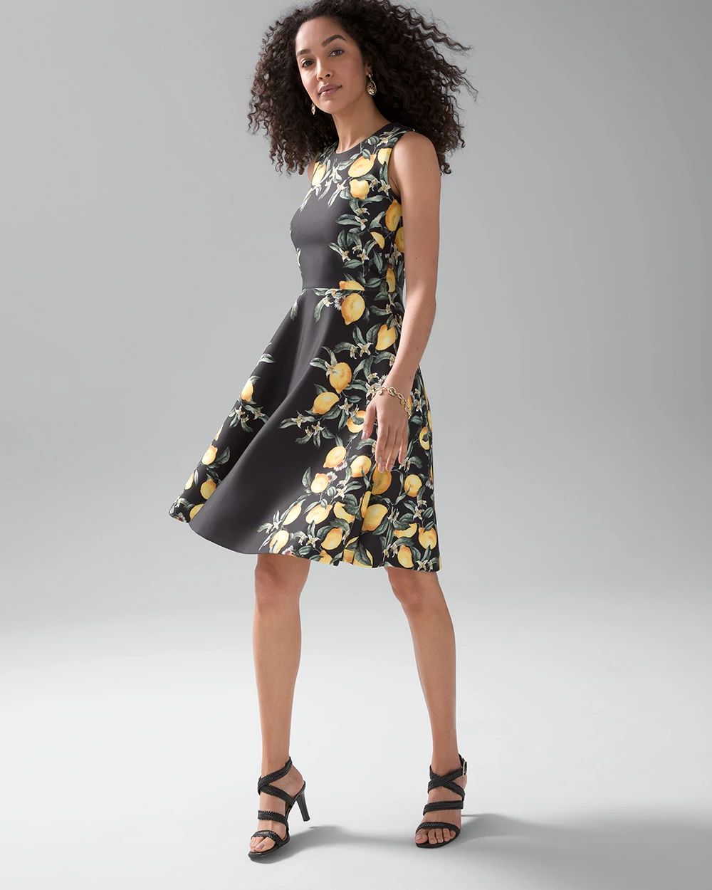 Lemon dress black top