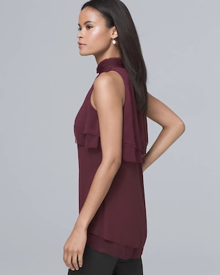 Sleeveless Ruffle-Detail Tunic click to view larger image.