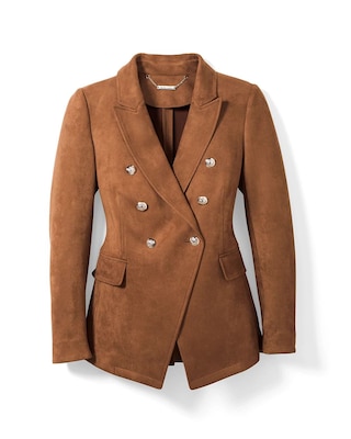 Faux Suede Studio Blazer
