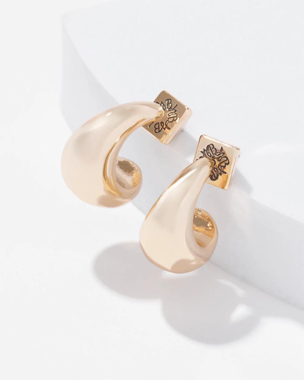 Small Gold Teardrop Earrings