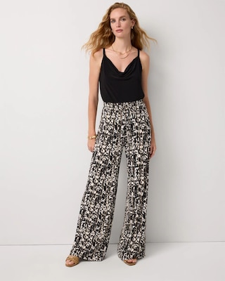 Pull-On Wide Leg Pant