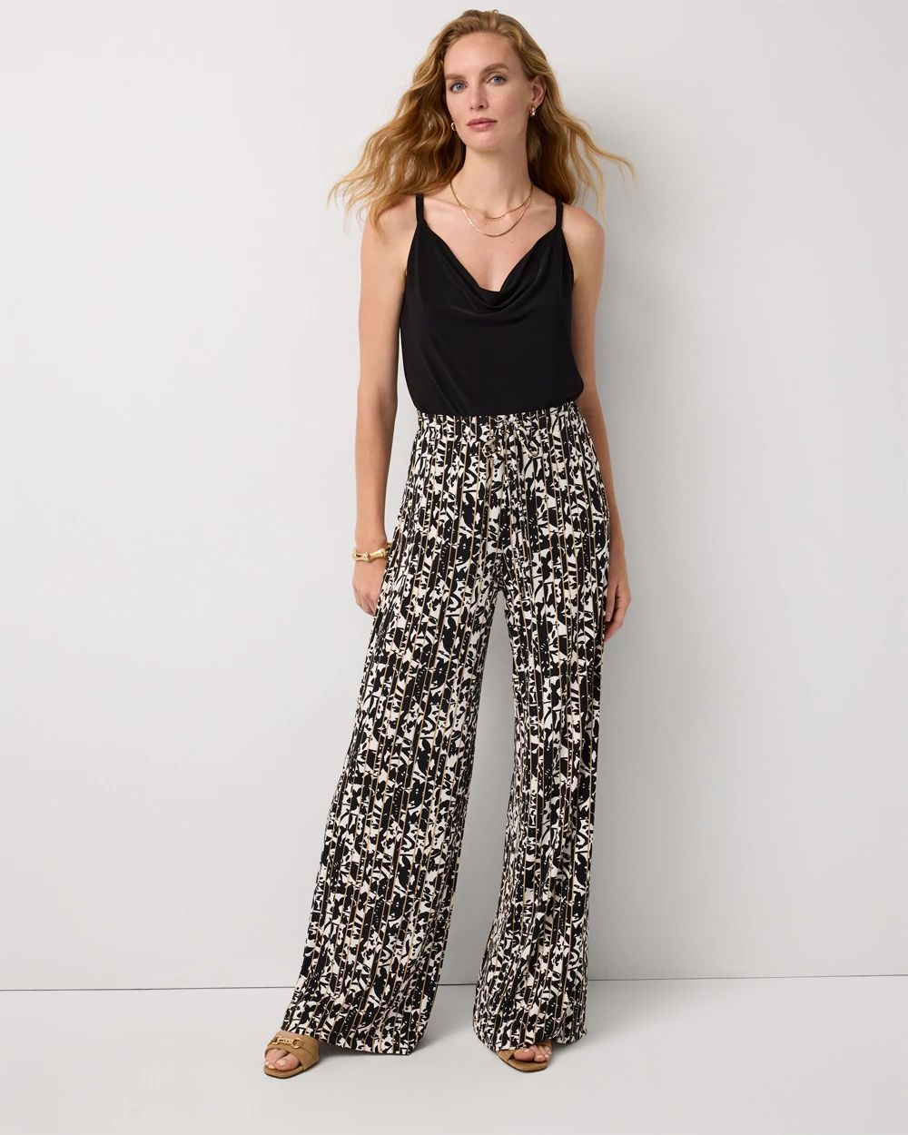 Pull-On Wide Leg Pant