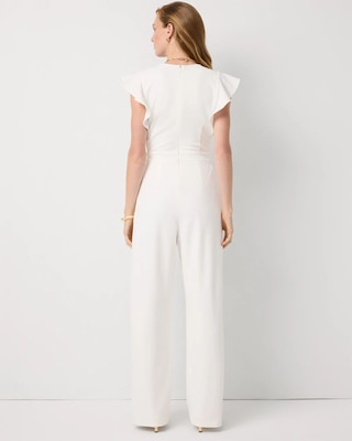 Petite Knit Crepe Jumpsuit click to view larger image.
