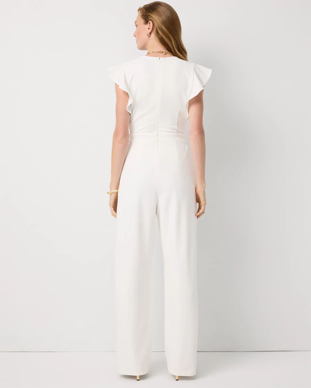 Petite Knit Crepe Jumpsuit