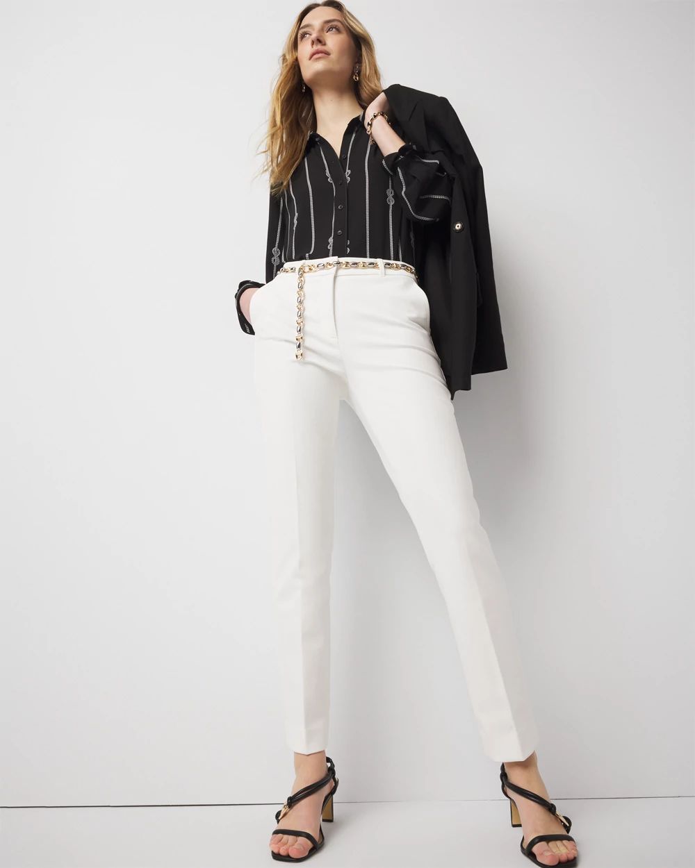 WHBM® Elle Slim Ankle Comfort Stretch Pants