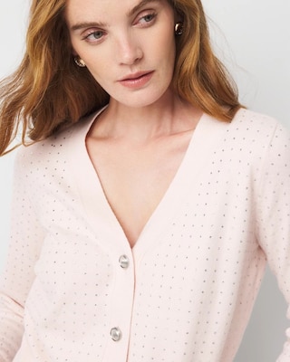 Embellished Cardigan Sweater click to view larger image.