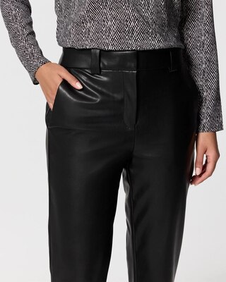 Faux Leather High-Rise Blake Bootcut Pant click to view larger image.