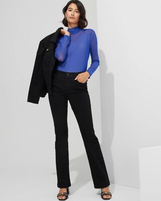 Outlet WHBM Mesh Turtleneck Top
