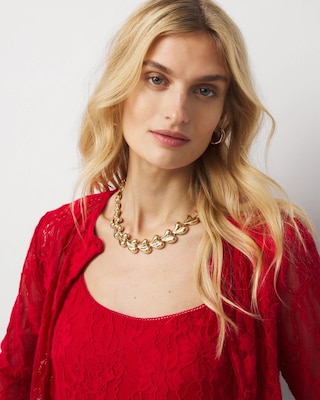 Sculptural Hearts Necklace