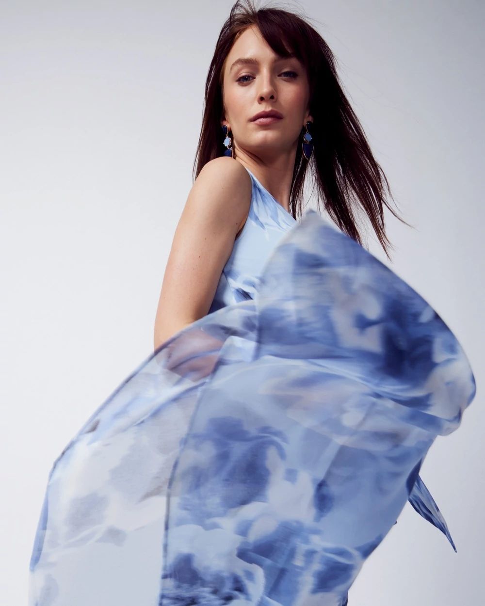 Surplice Midi Dress