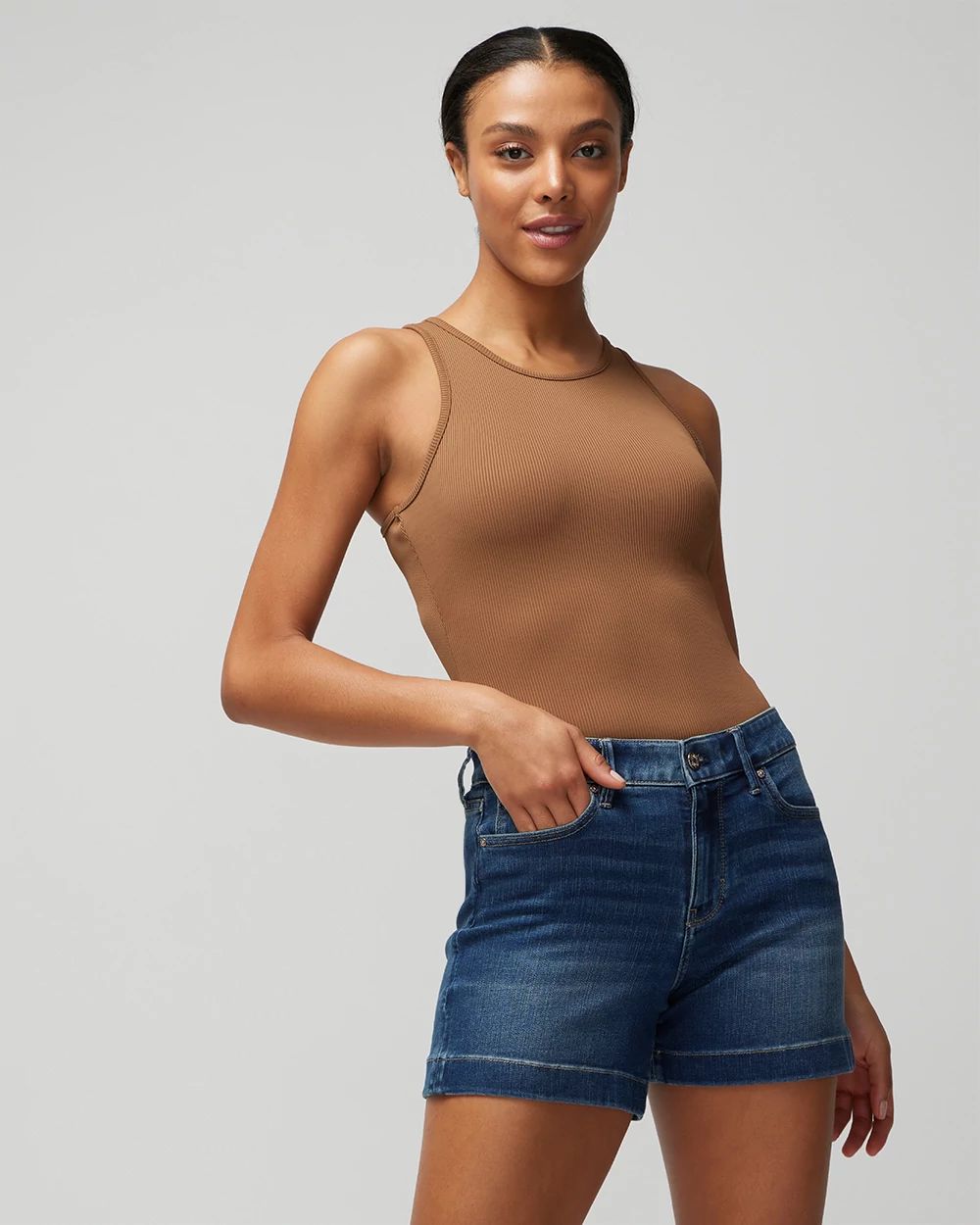 WHBM FORME™ Ribbed Stretch Tank