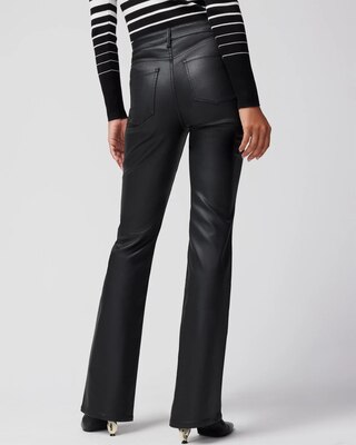 High Rise Coated Bootcut Jeans click to view larger image.