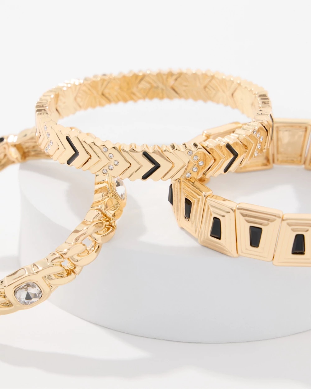 Set of Three Stretch Bracelets - image 4