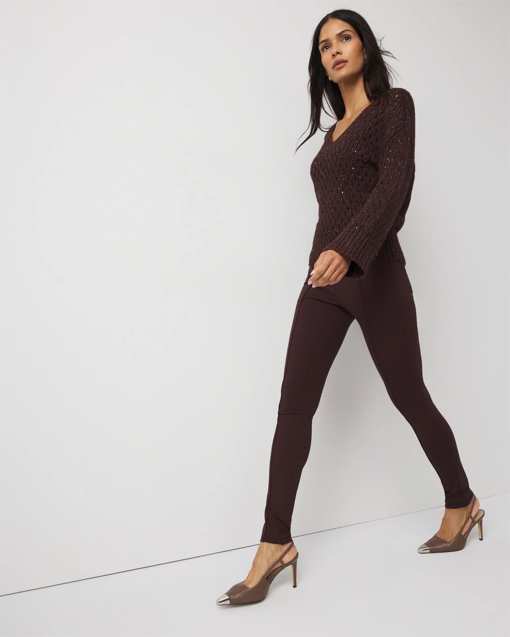 Ponte High Rise Legging click to view larger image.