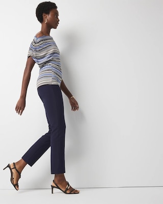 WHBM® Elle Slim Ankle Comfort Stretch Pants click to view larger image.