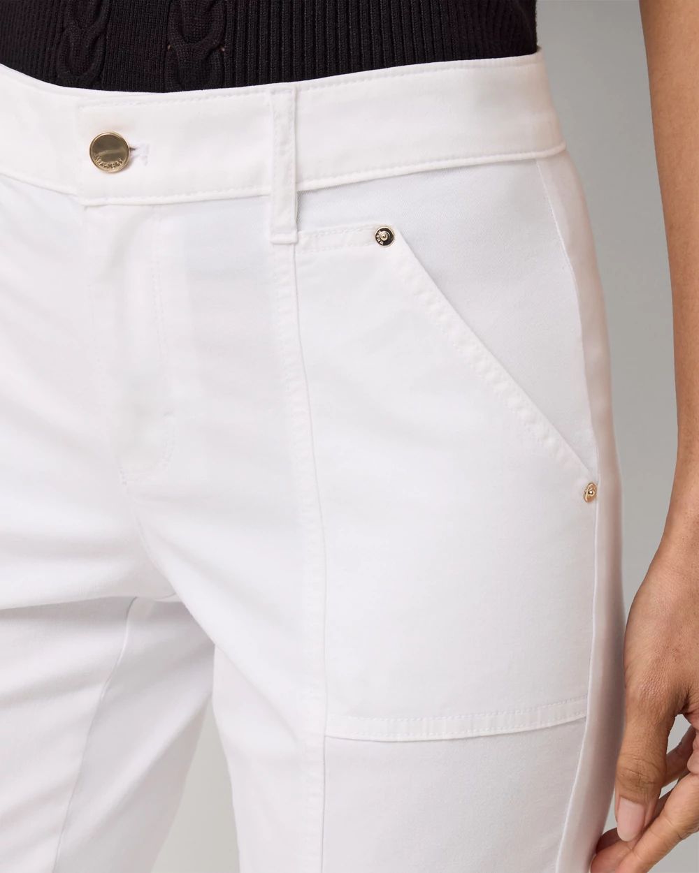 Mid-Rise Pret Crop Pant click to view larger image.