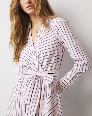 Poplin Midi Shirt Dress click to view larger image.