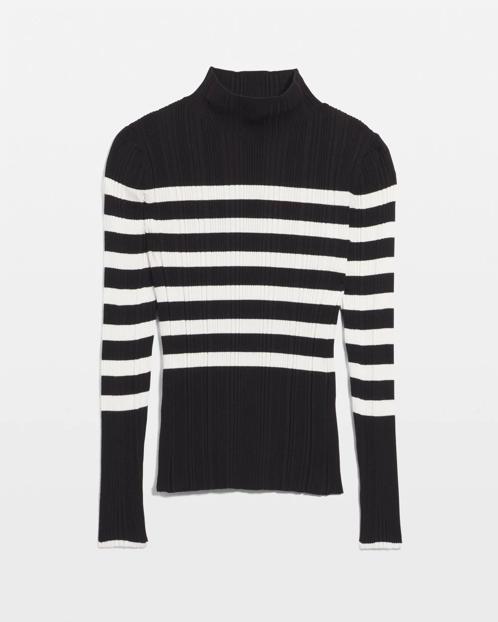 Ribbed Mockneck Sweater click to view larger image.