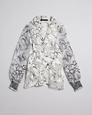 Organza Sleeve Blouse