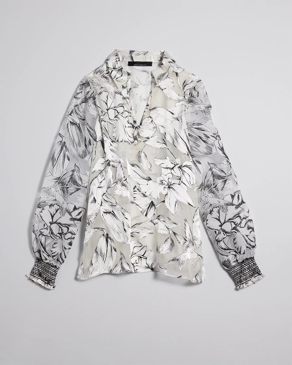 Organza Sleeve Blouse