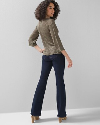 Pointelle Stitch 3/4 Sleeve Sweater