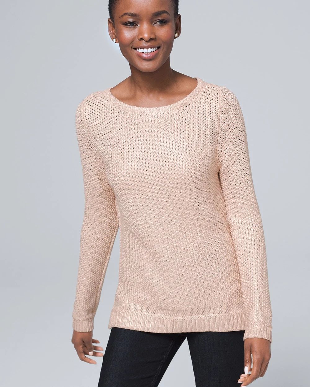 Metallic-Foil Sweater