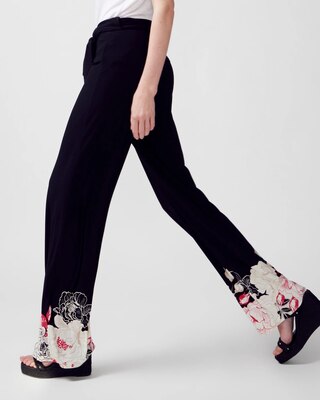 Matte Jersey Wide-Leg Pants