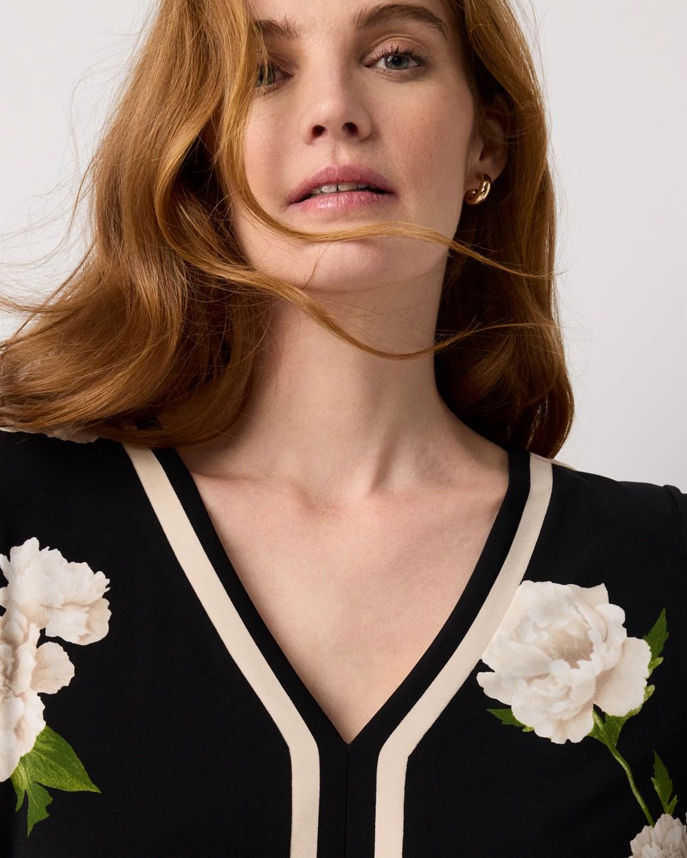 V-neck Mini Dress click to view larger image.