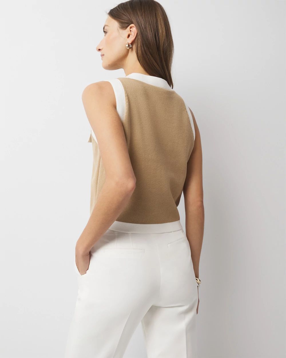 Colorblock Sweater Vest