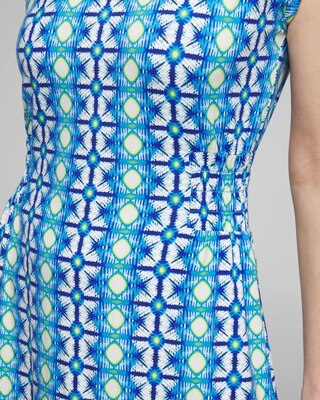 Outlet WHBM Rolled Sleeve Smocked Dress
