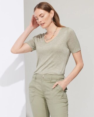 Outlet WHBM V-Neck Foundation Tee