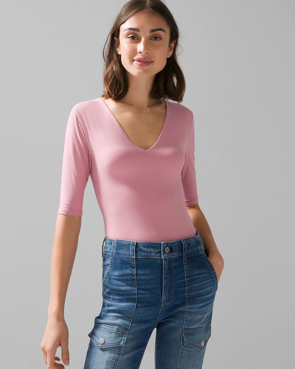 WHBM® FORME Elbow-Sleeve Top